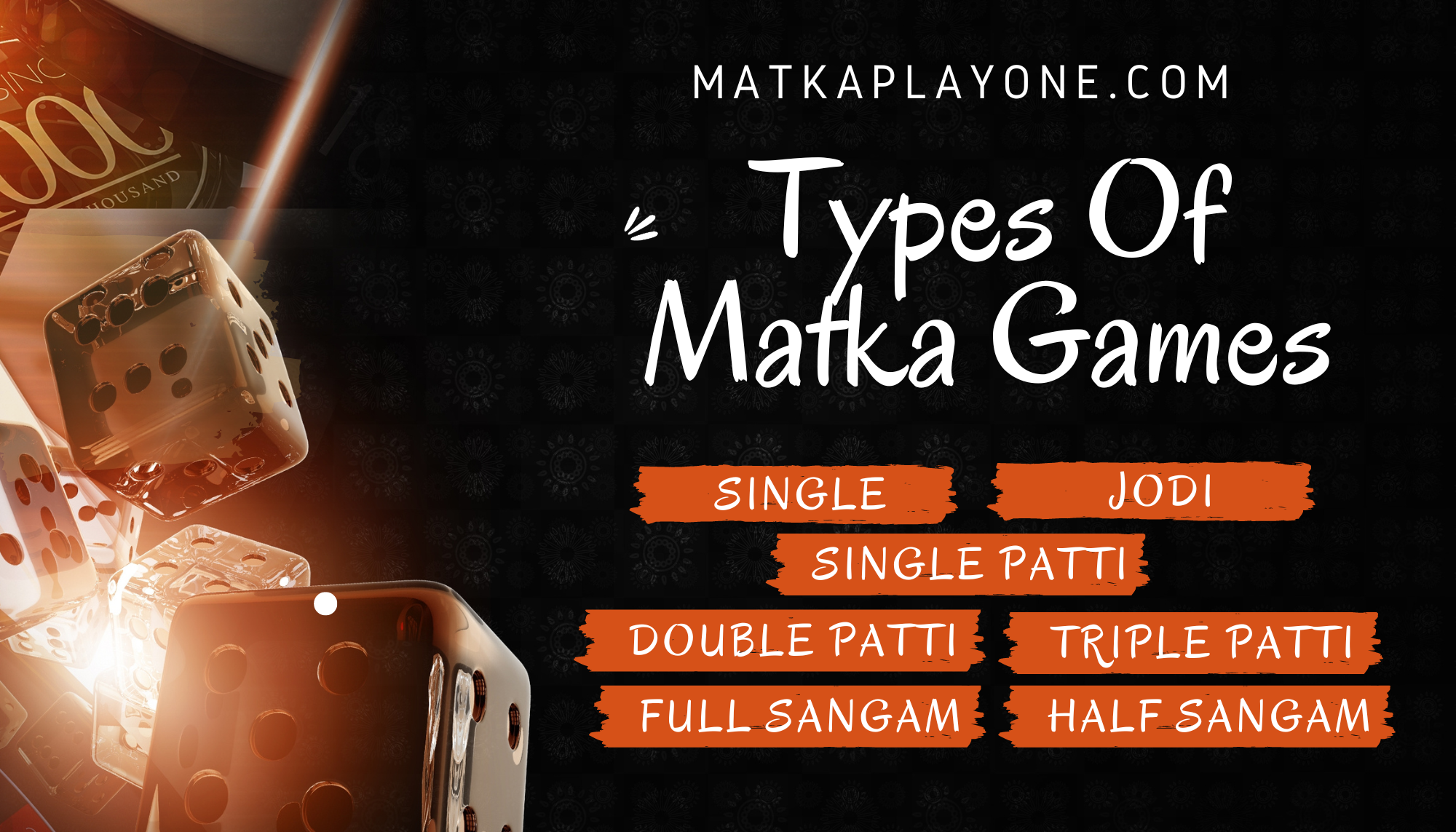 types of online matka games